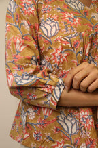 Basanti - Beige floral top