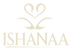 Logo of ISHANAA with decorative elements on a white background